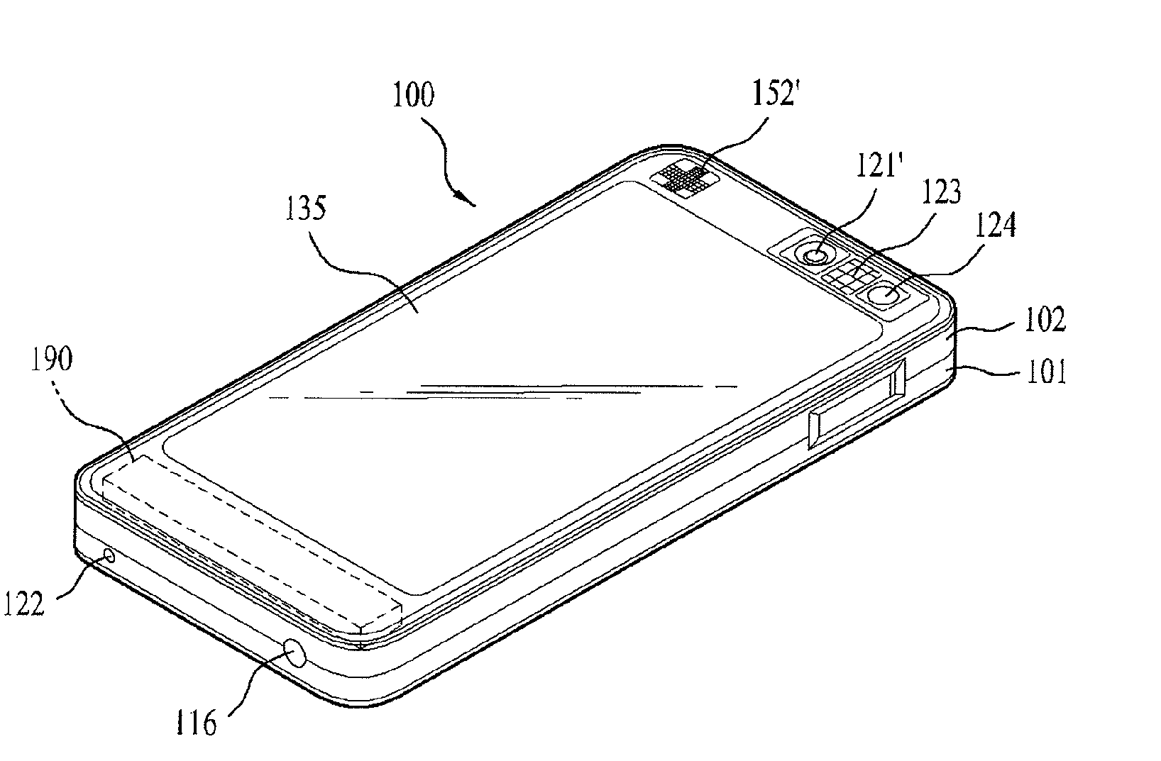Mobile communication terminal and screen scrolling method thereof