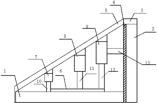 Inclined automatic lifting device