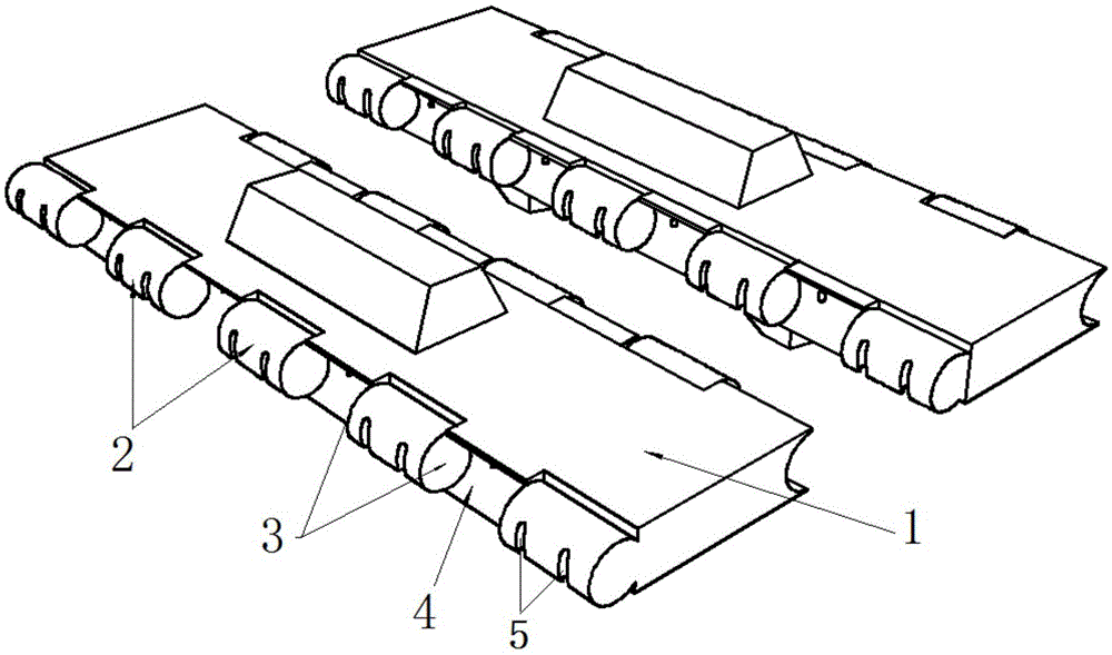 A light crawler lateral positioning structure