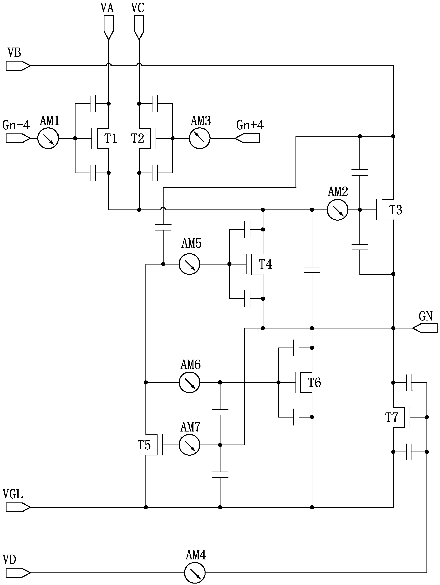 Grid driving circuit and display device using same