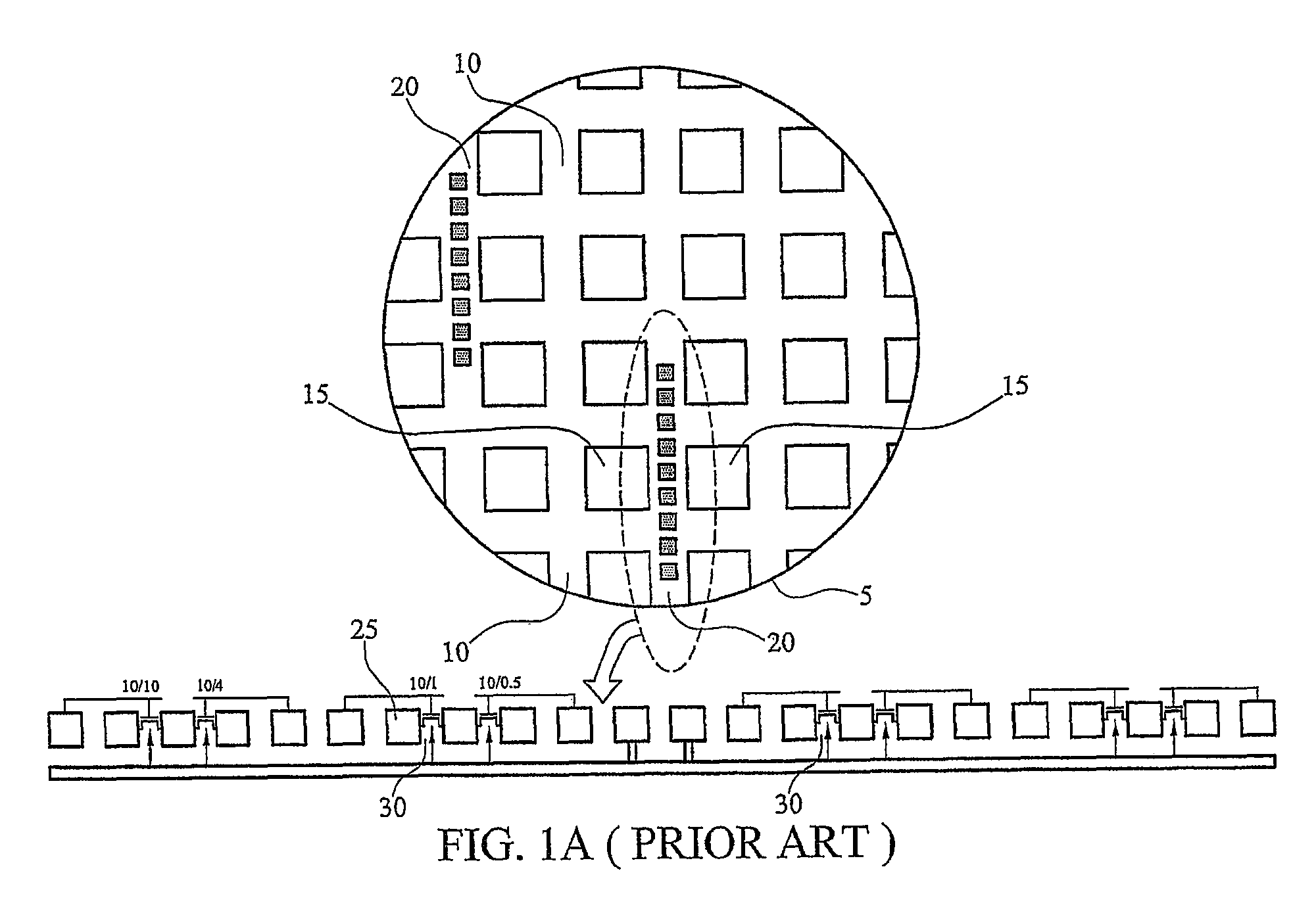 High accuracy and universal on-chip switch matrix testline