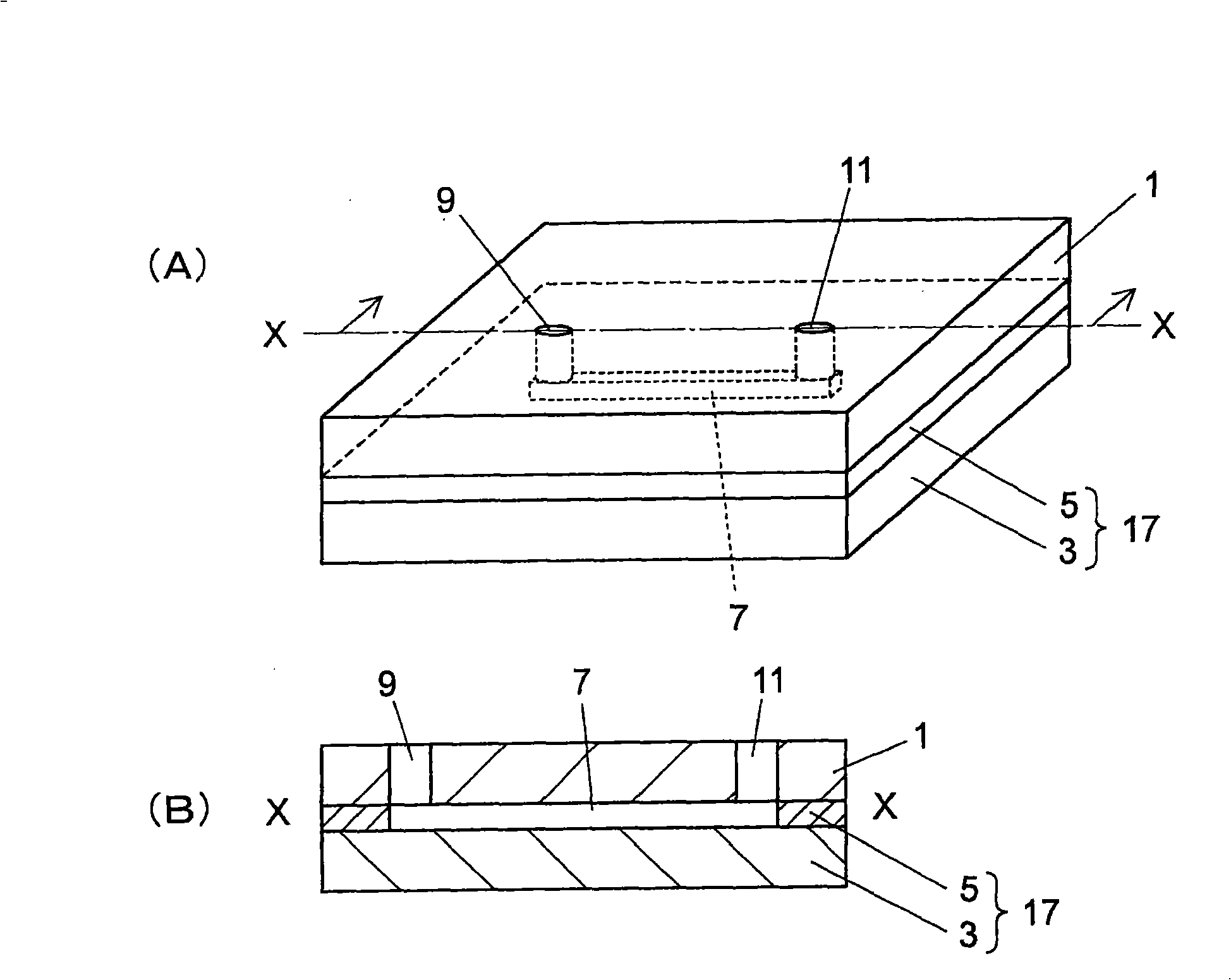 Flow through cell and manufacturing method thereof