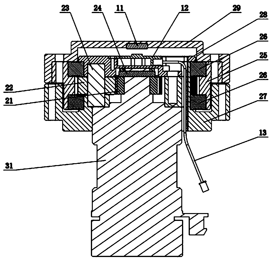 Robot joint deceleration output mechanism