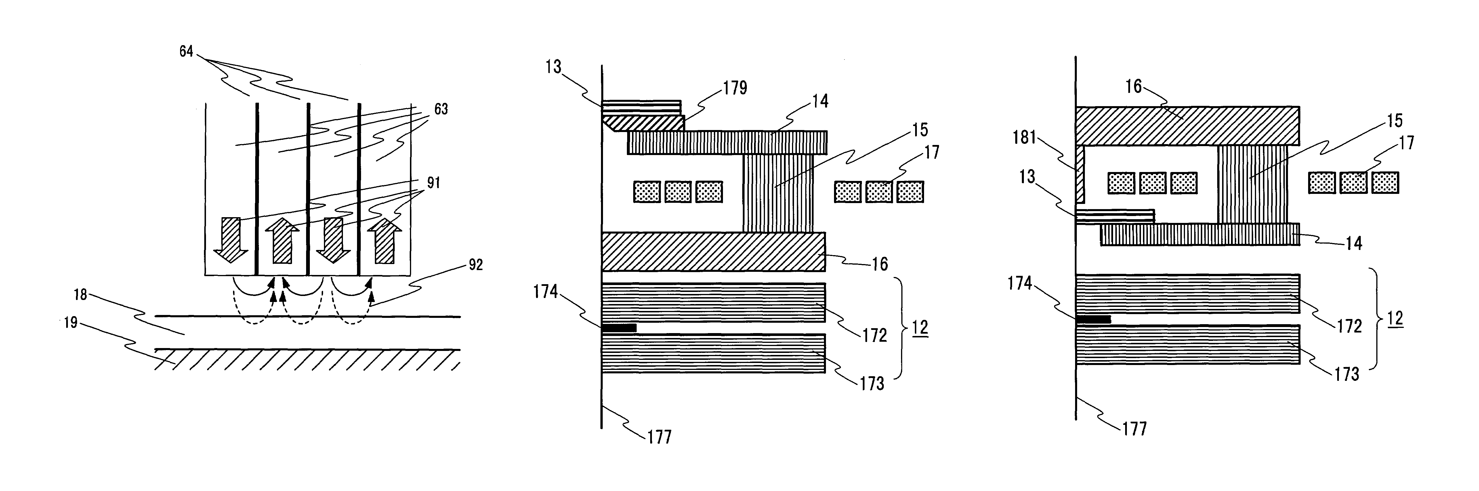 Thin film perpendicular magnetic recording head, their fabrication process and magnetic disk drive using it