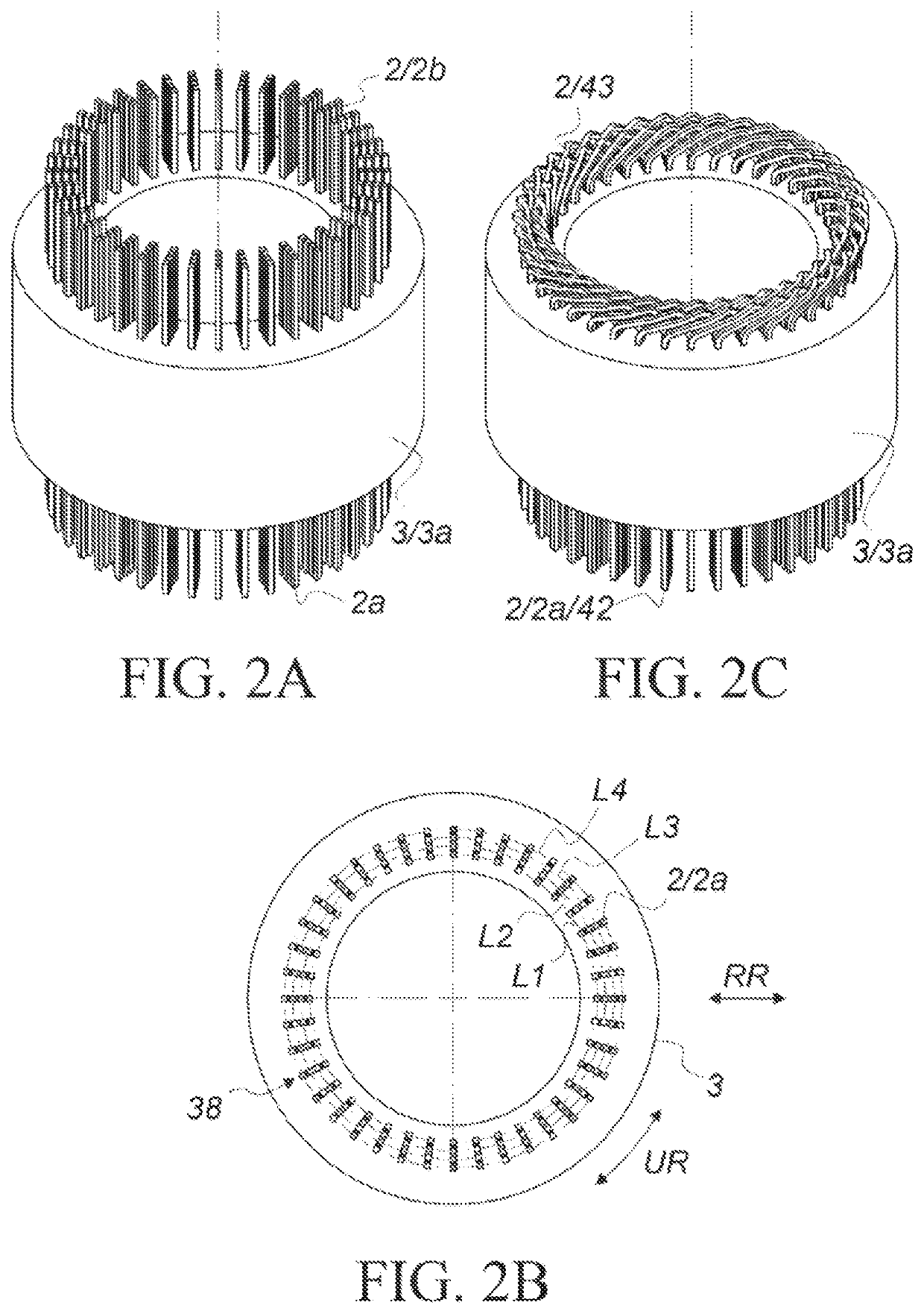 Apparatus for bending ends, arranged in annular layers, of bar conductors of a stator of an electrical machine