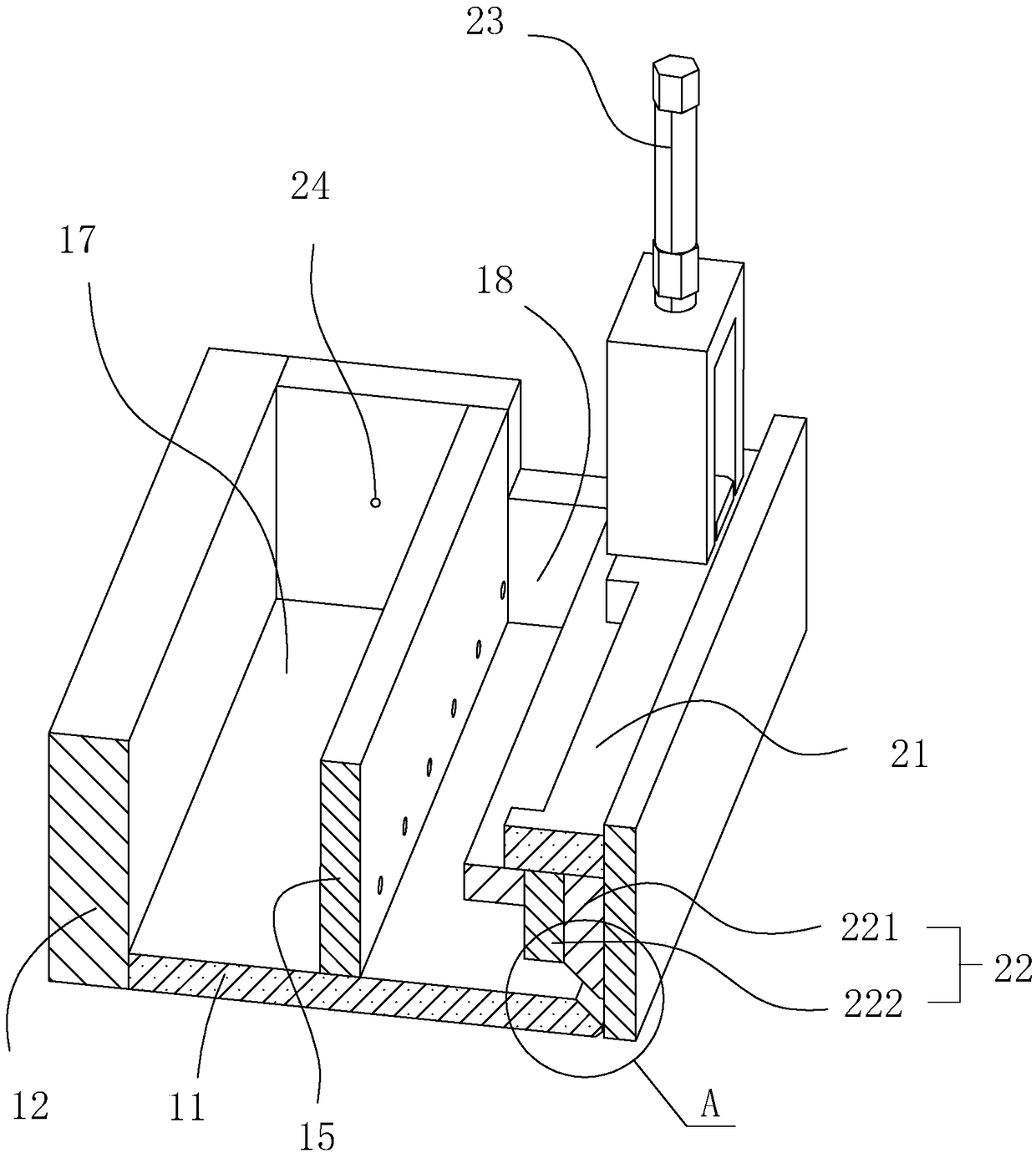 Casting valve and coating device with same