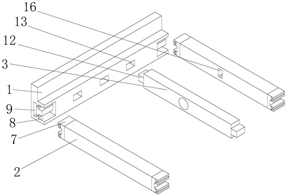 Mortise and tenon joint structure facilitating splicing and inserting of welded steel plates