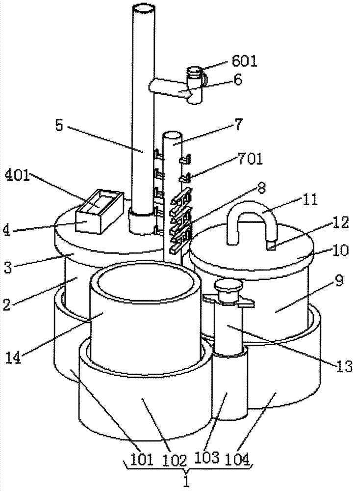Multifunctional drainage device for urinary surgery postoperation