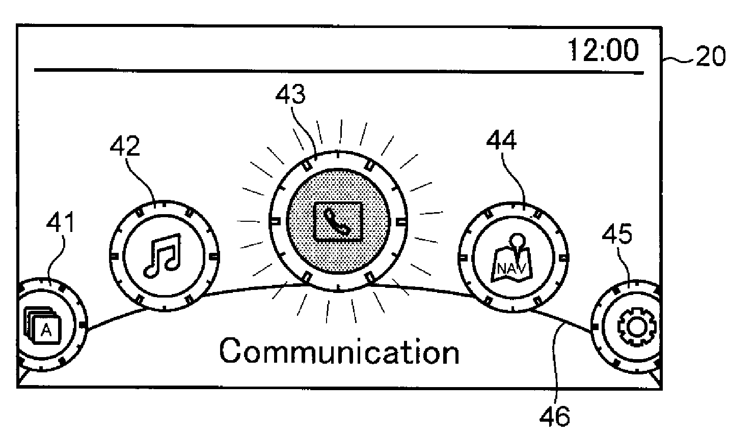 Information display device for vehicle