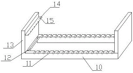 Novel duct piece steel structural framework and welding method thereof