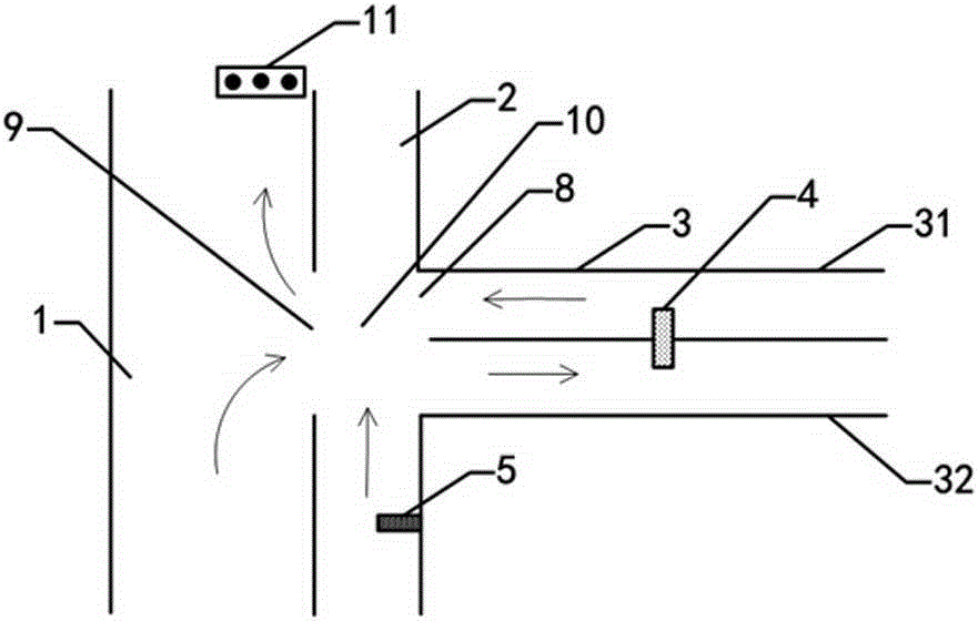 Bus intersection traffic control system