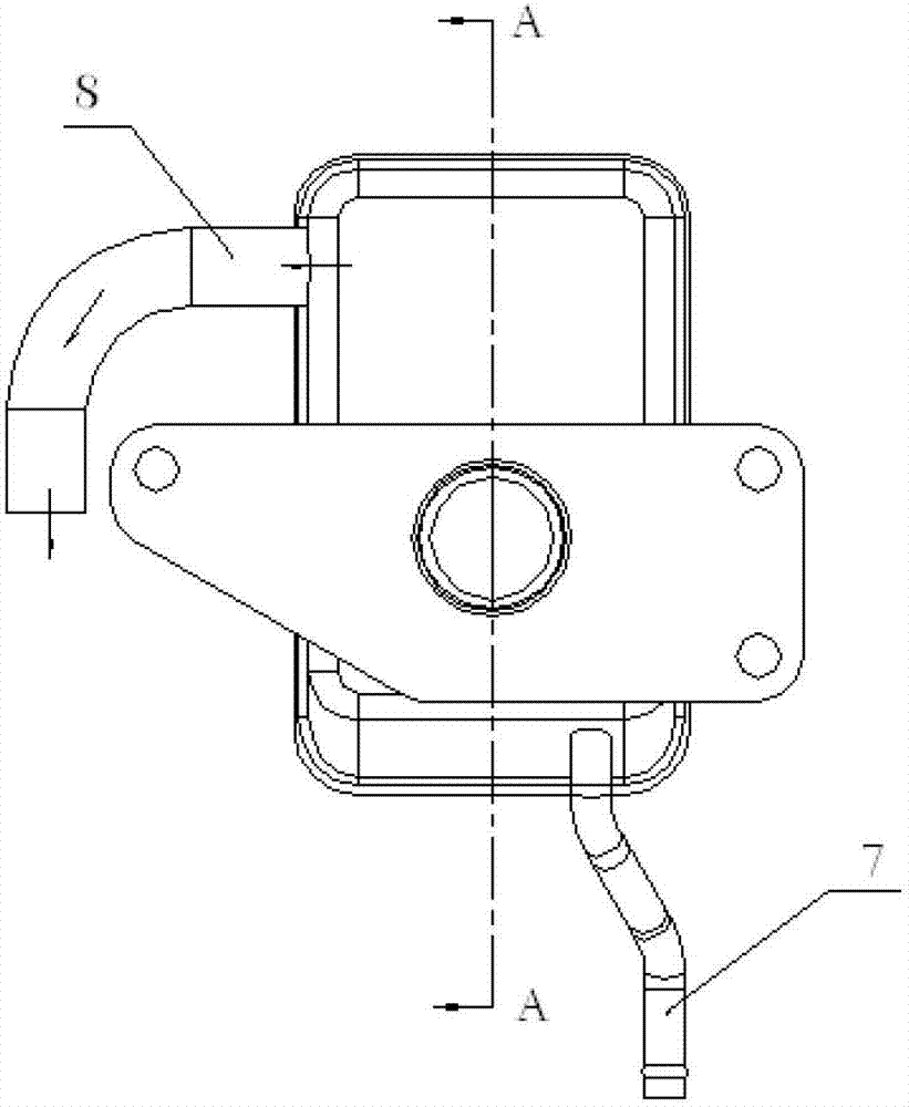 Compound engine crankcase ventilation device