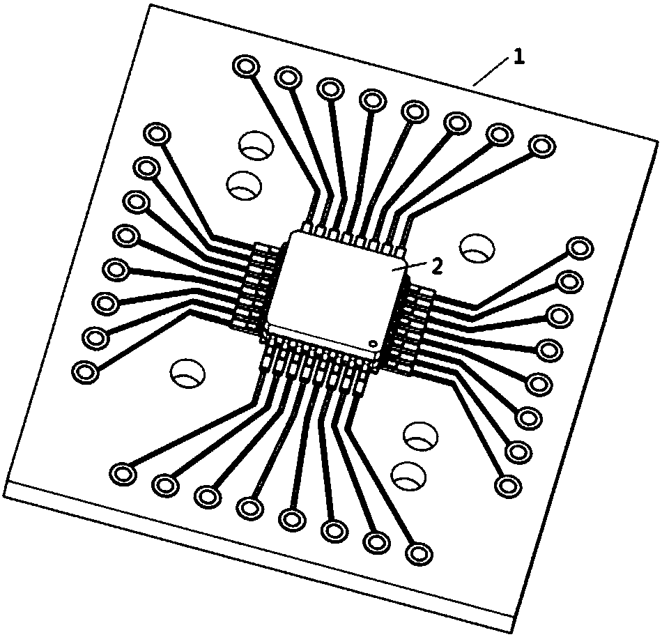 Device for chip testing and programming and manufacturing method of device