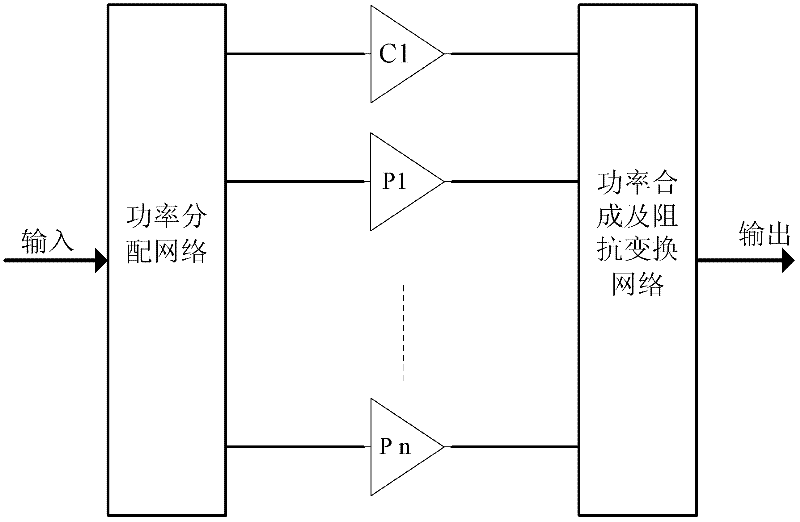 Multi-way asymmetrical Doherty amplifier