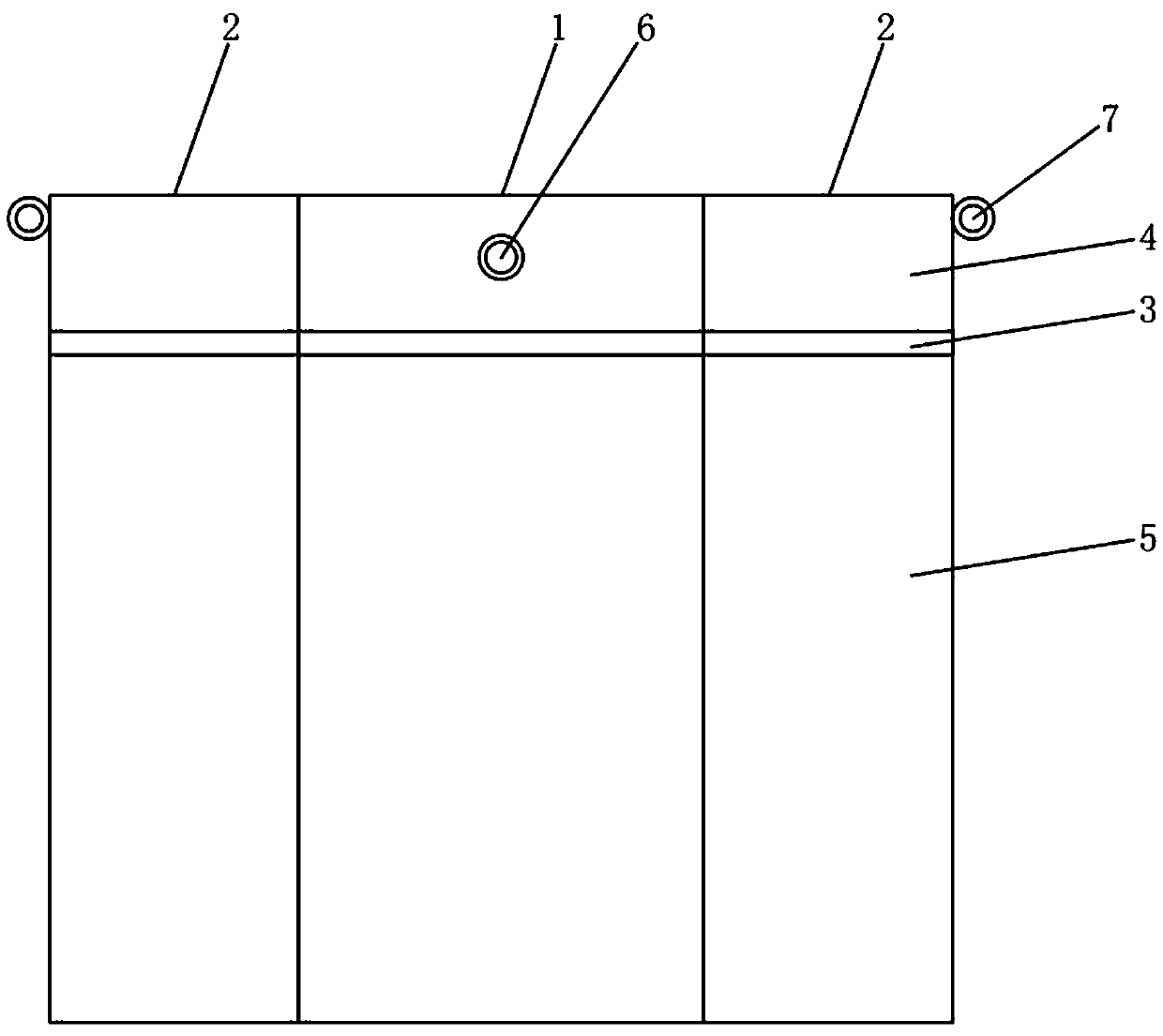 Special-shaped tree pit-based regional wind-rose diagram