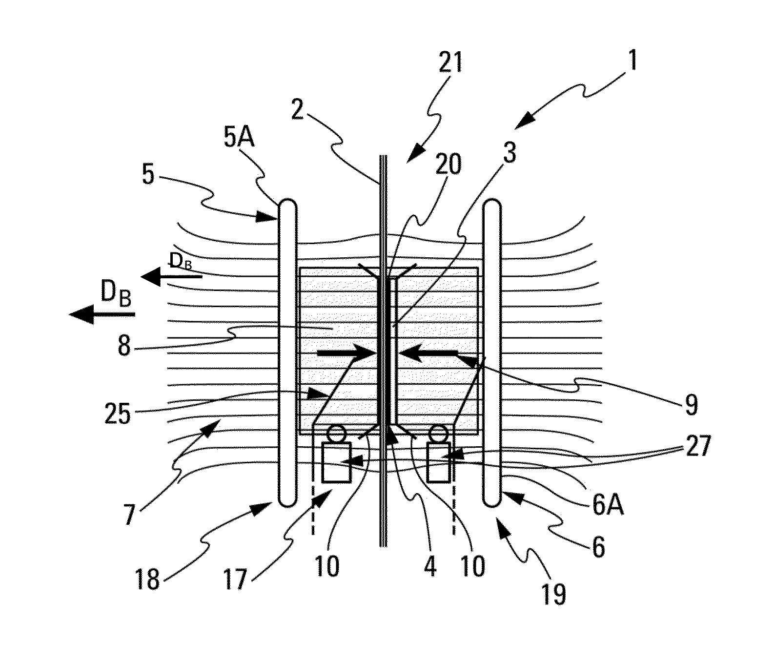 Induction welding process and device for parts made of composite materials