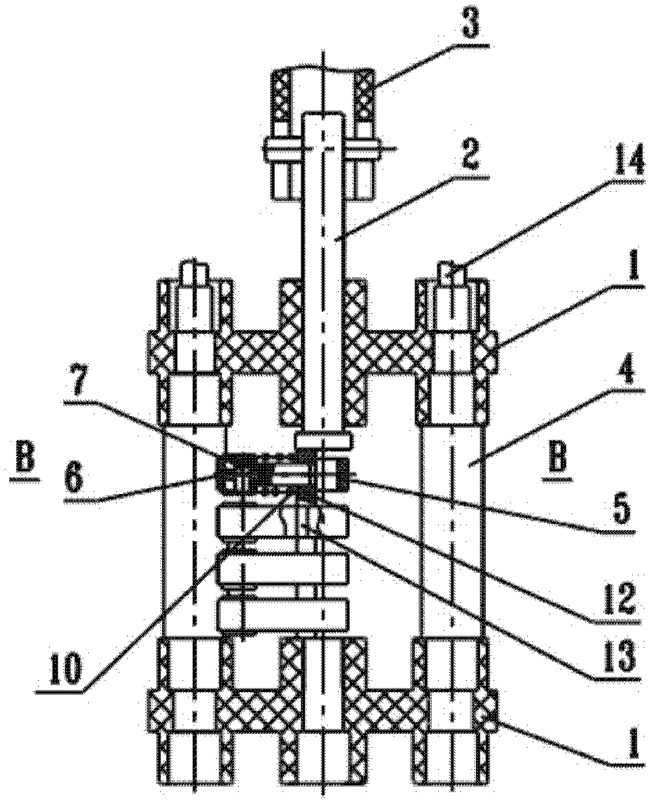 Contact structure of non-excitation tapping switch