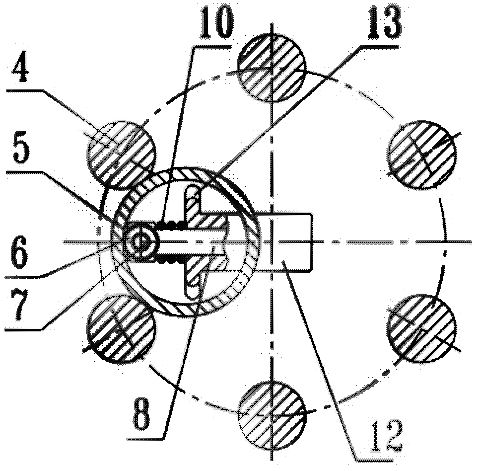 Contact structure of non-excitation tapping switch