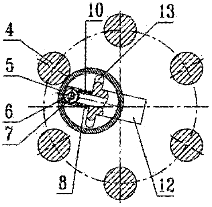 Contact structure of non-excitation tapping switch