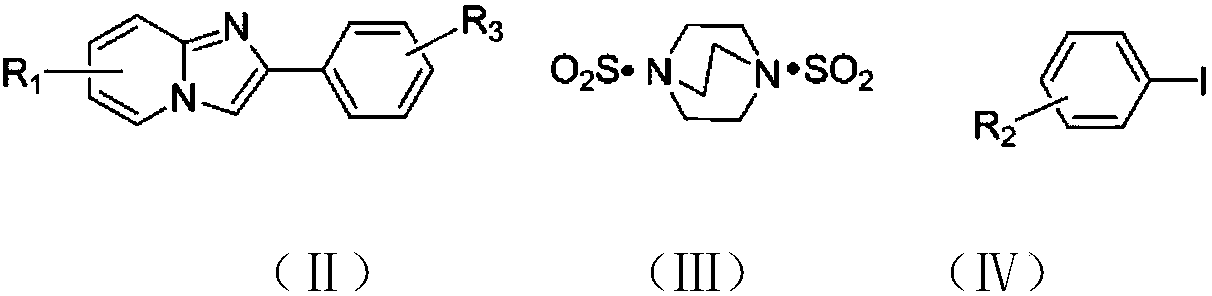 Copper catalytic synthesis method of organic sulphone compound and application