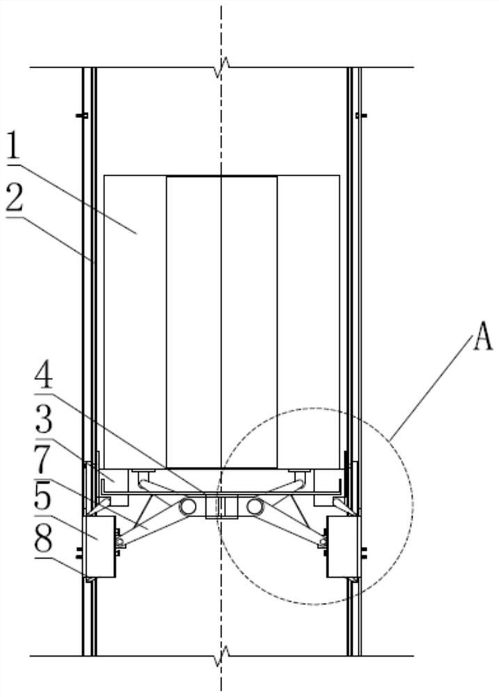 An elevator protection device with anti-drop effect