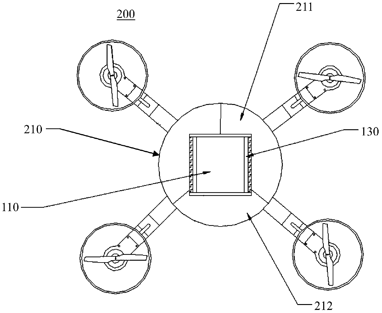 Cargo compartment assembly for unmanned aerial vehicle and unmanned aerial vehicle having same