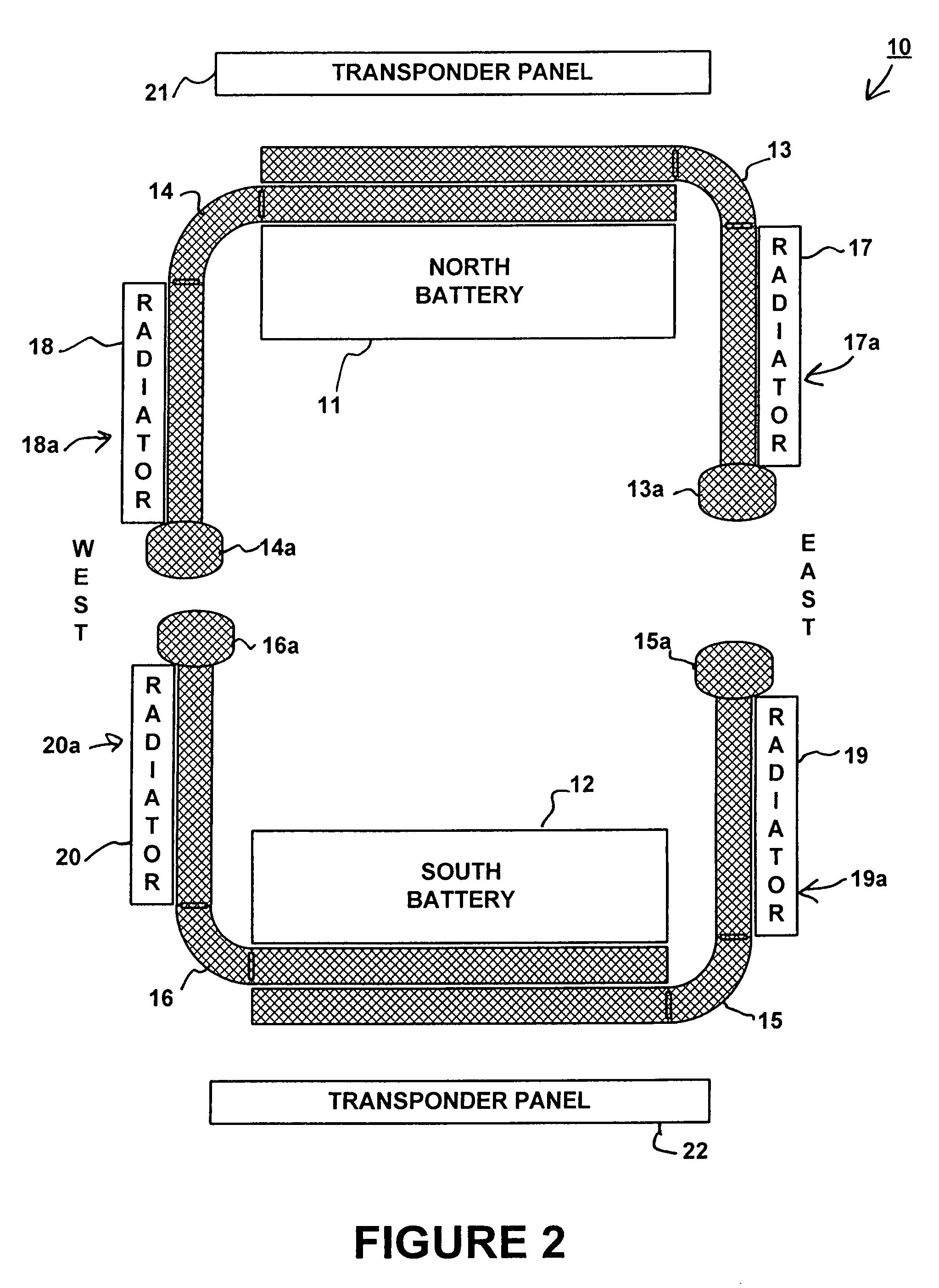 Spacecraft battery thermal management system