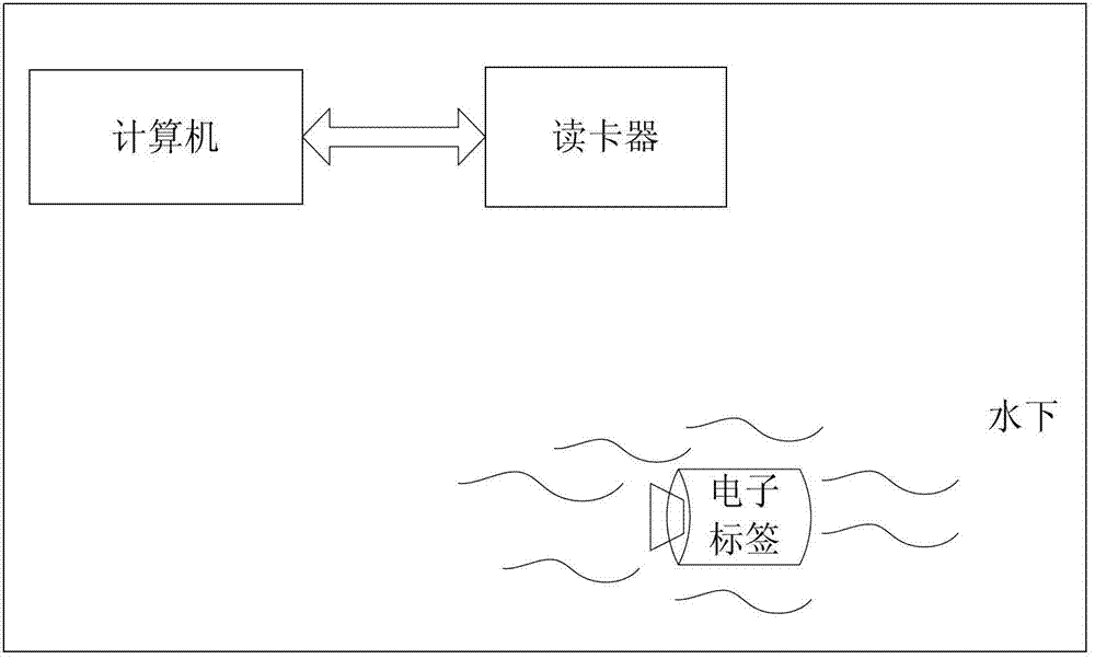 Underwater acoustic electronic tag for identity authentication and control method thereof