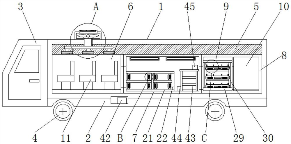 General bus remanufactured metering maneuvering support vehicle