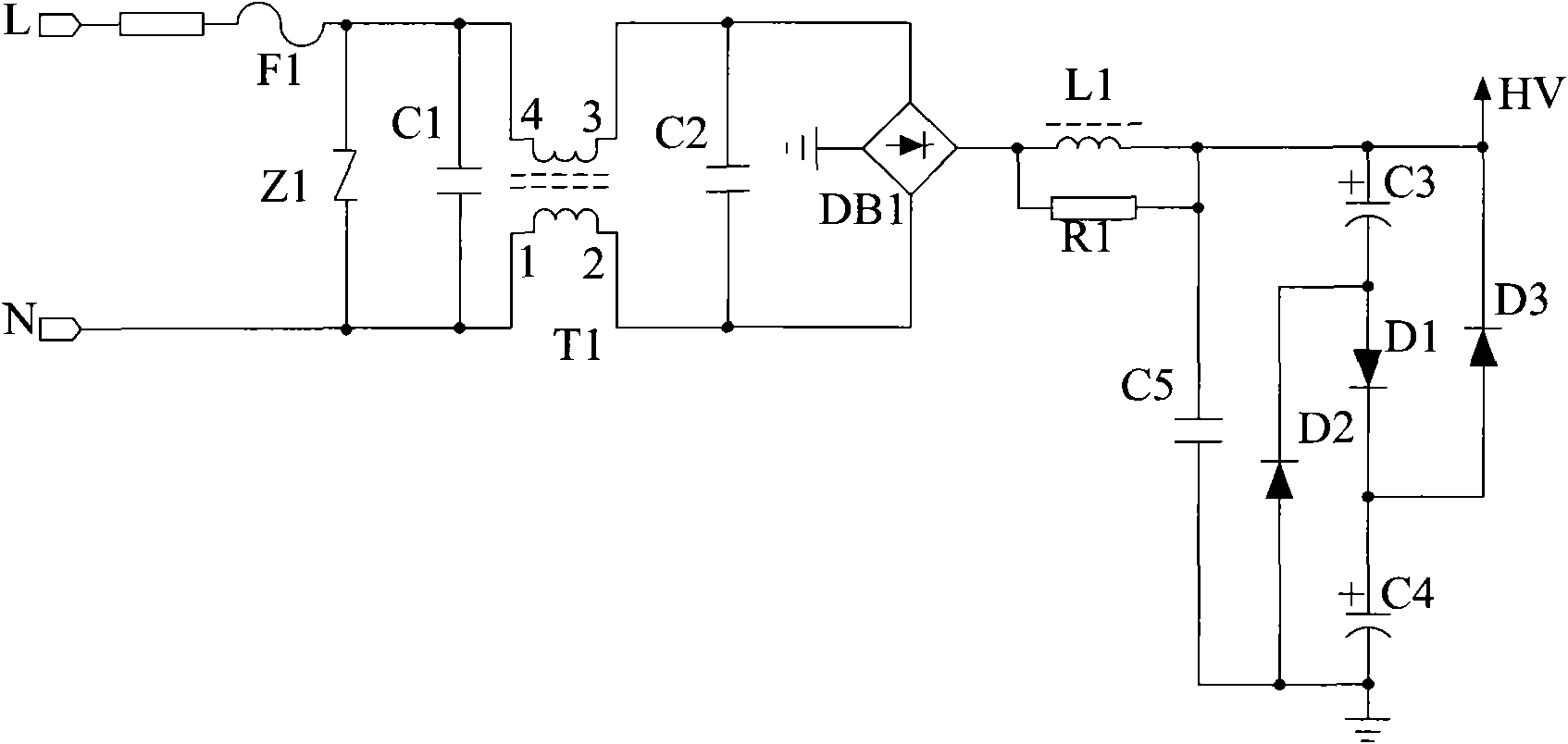 LED switch power supply capable of dimming