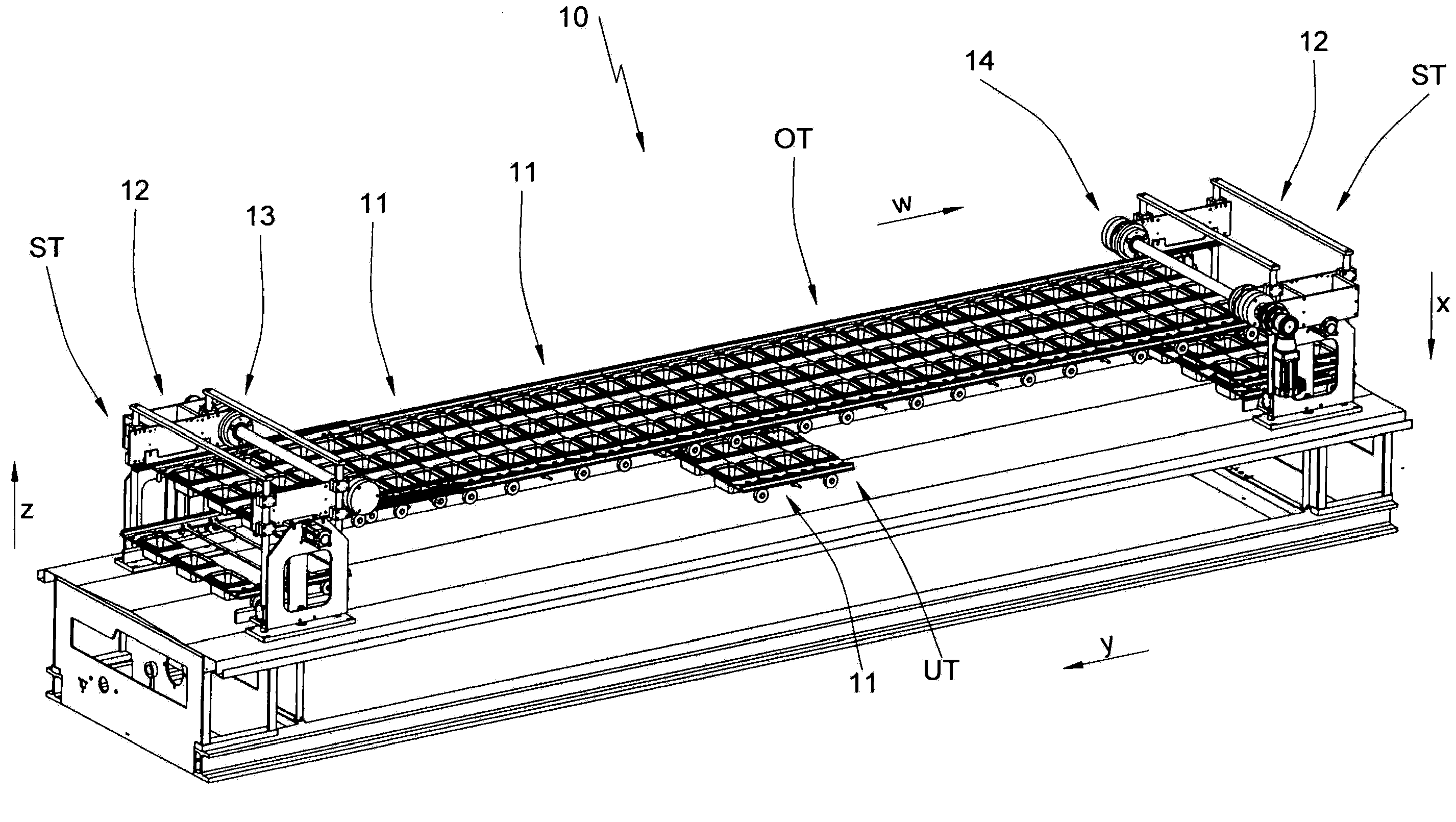 Device for filling containers