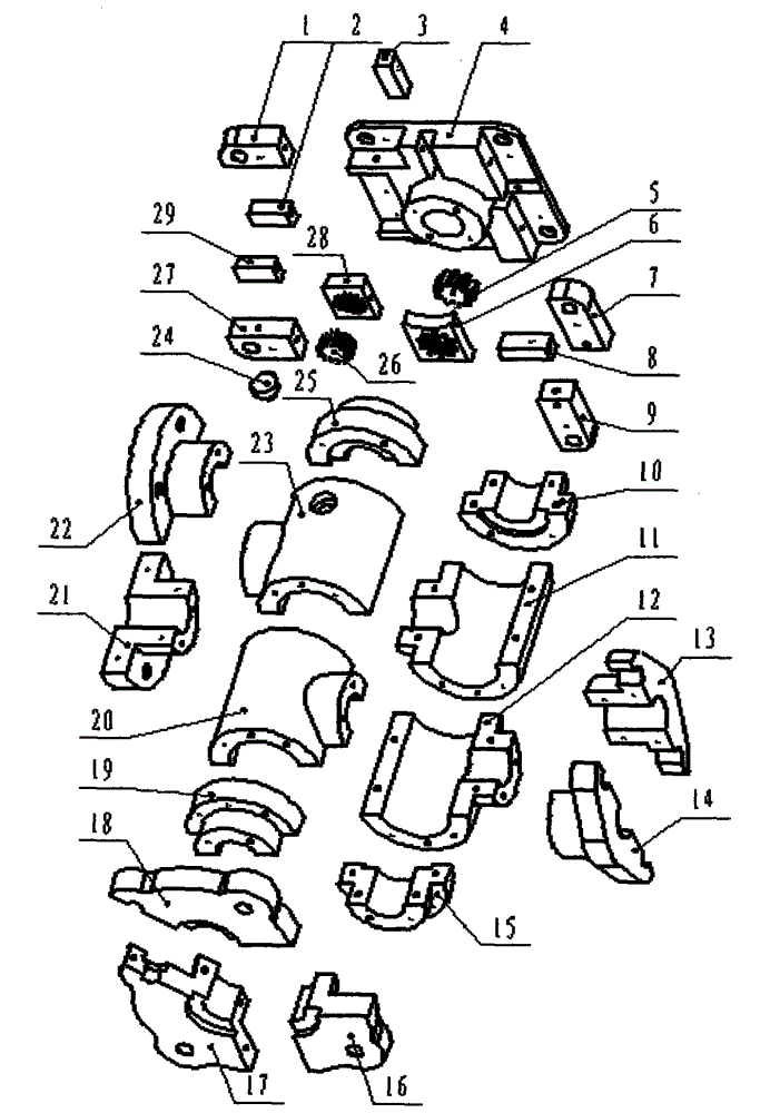 Three-dimensional model based on Top-Down machine part expressing method and preparation method of three-dimensional model