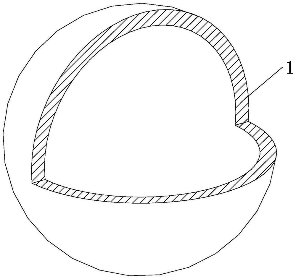 Degradable hollow spherical stent for large bone defect