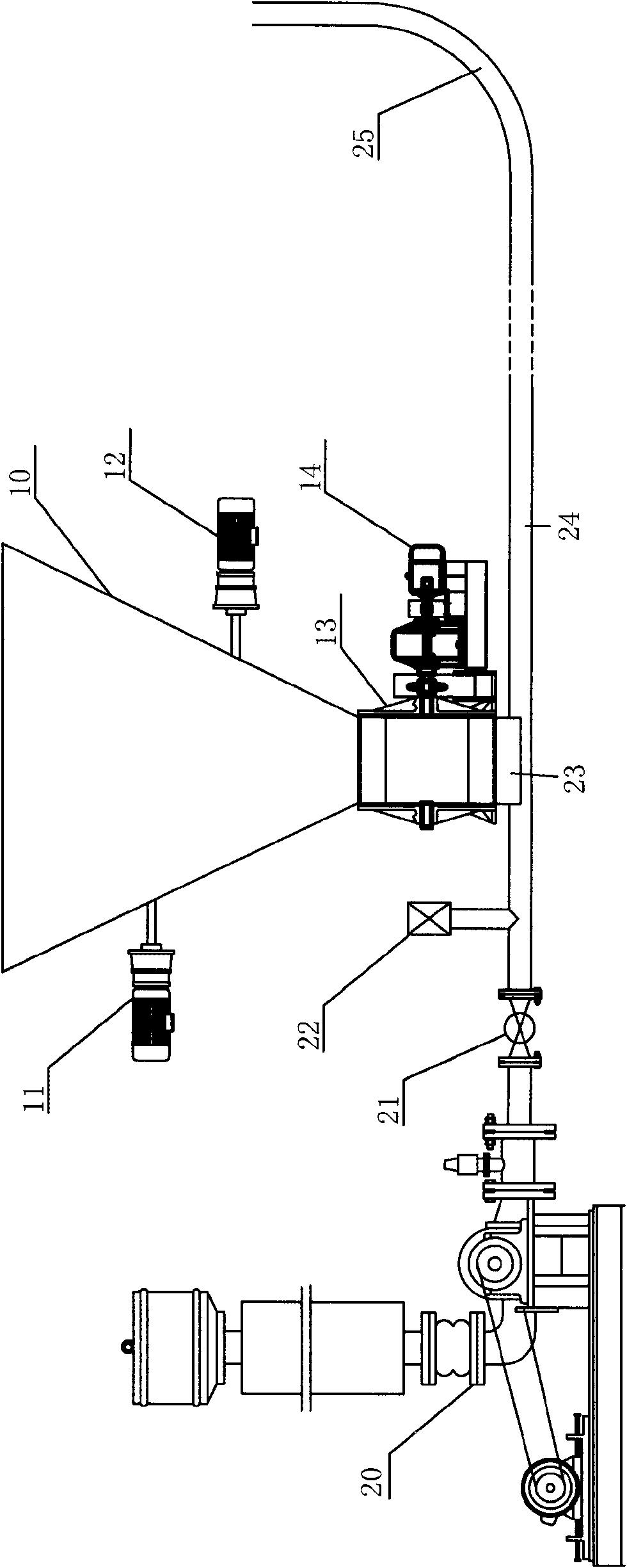 Pneumatic conveying device for conveying laminar materials