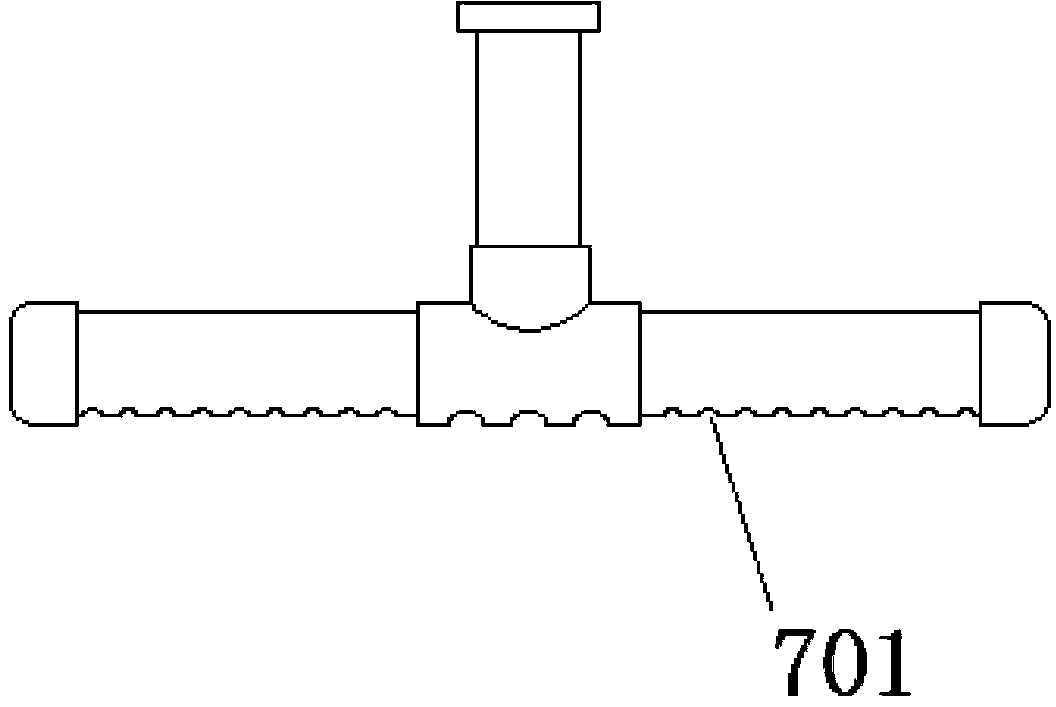 Biological filtering device for moving bed