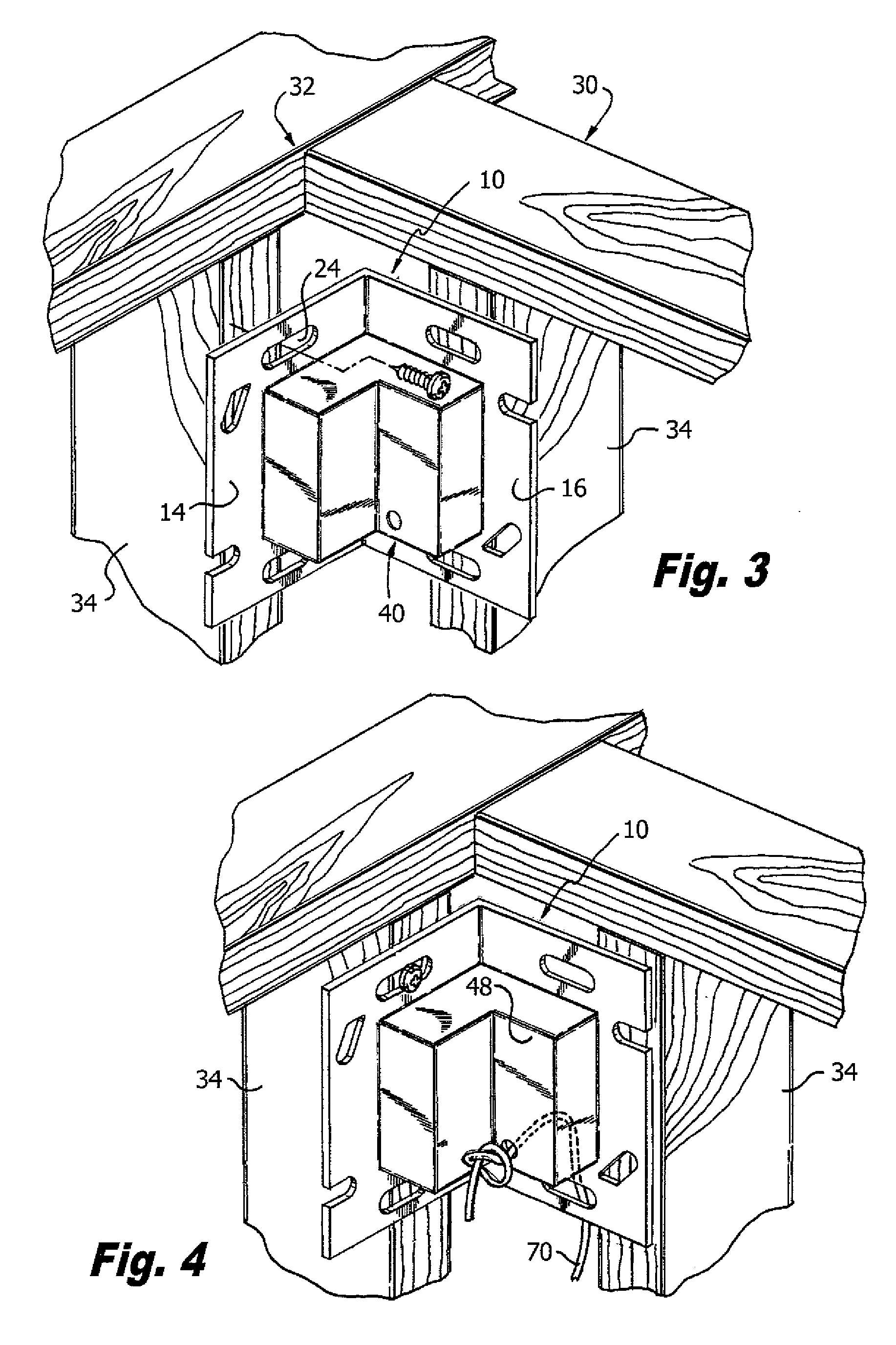 Flush mount-corner mount gang box