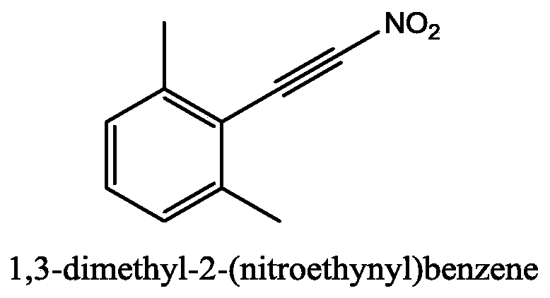 A method for synthesizing (nitroalkynyl) benzene compounds