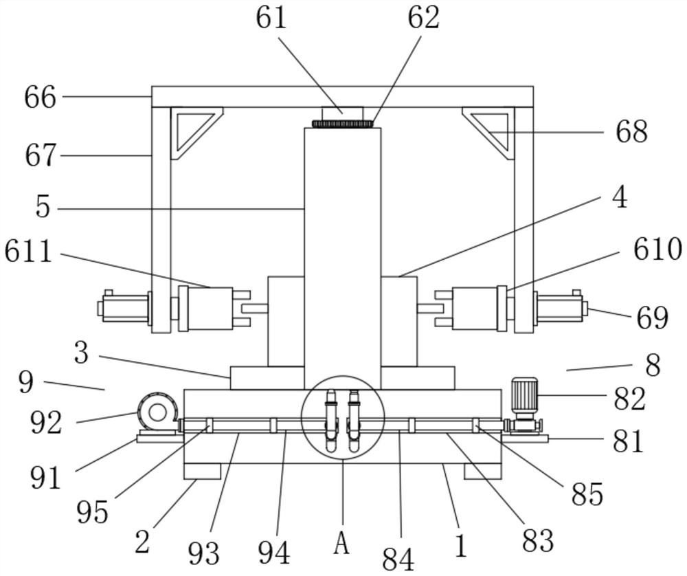 Weighing device for reducing all-vanadium content of waste vanadium slag and using method thereof