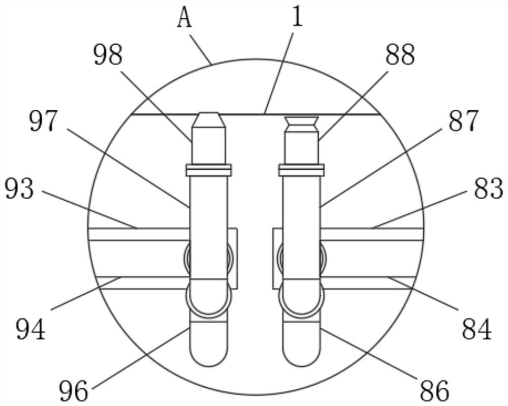 Weighing device for reducing all-vanadium content of waste vanadium slag and using method thereof