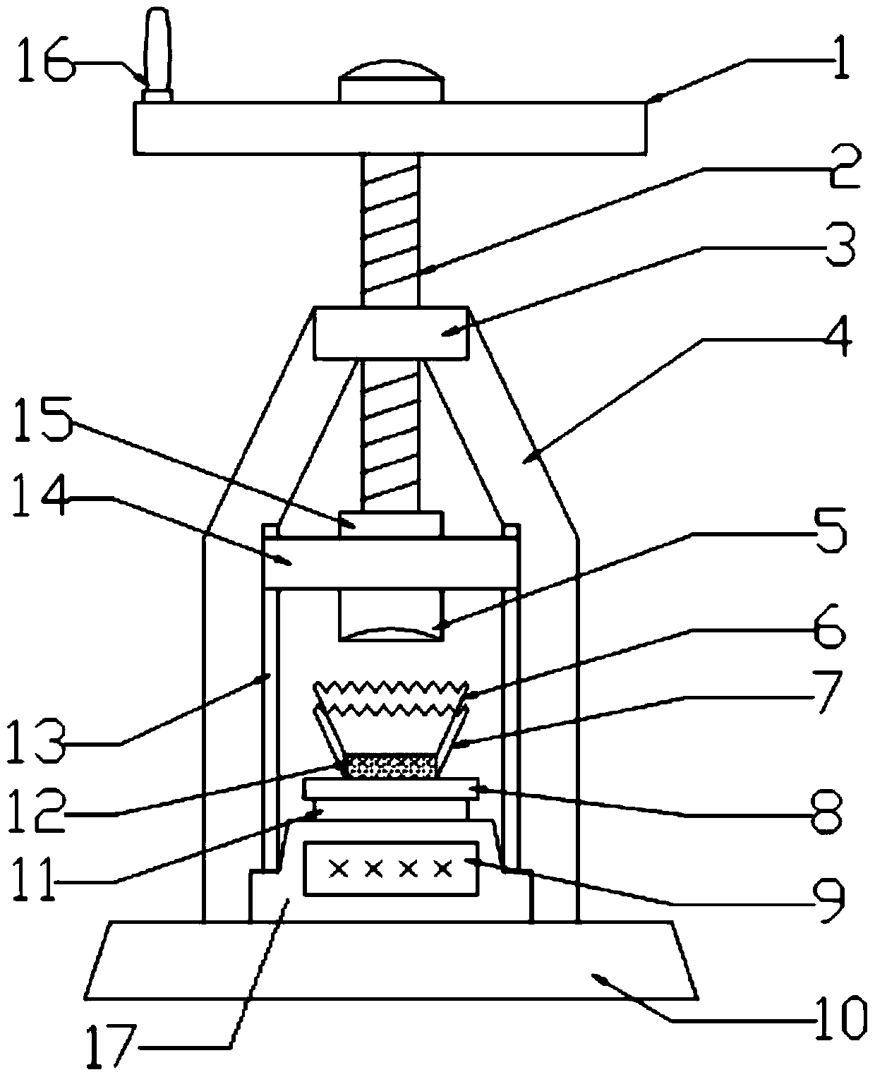 A portable powder dense stacking molding device and its application