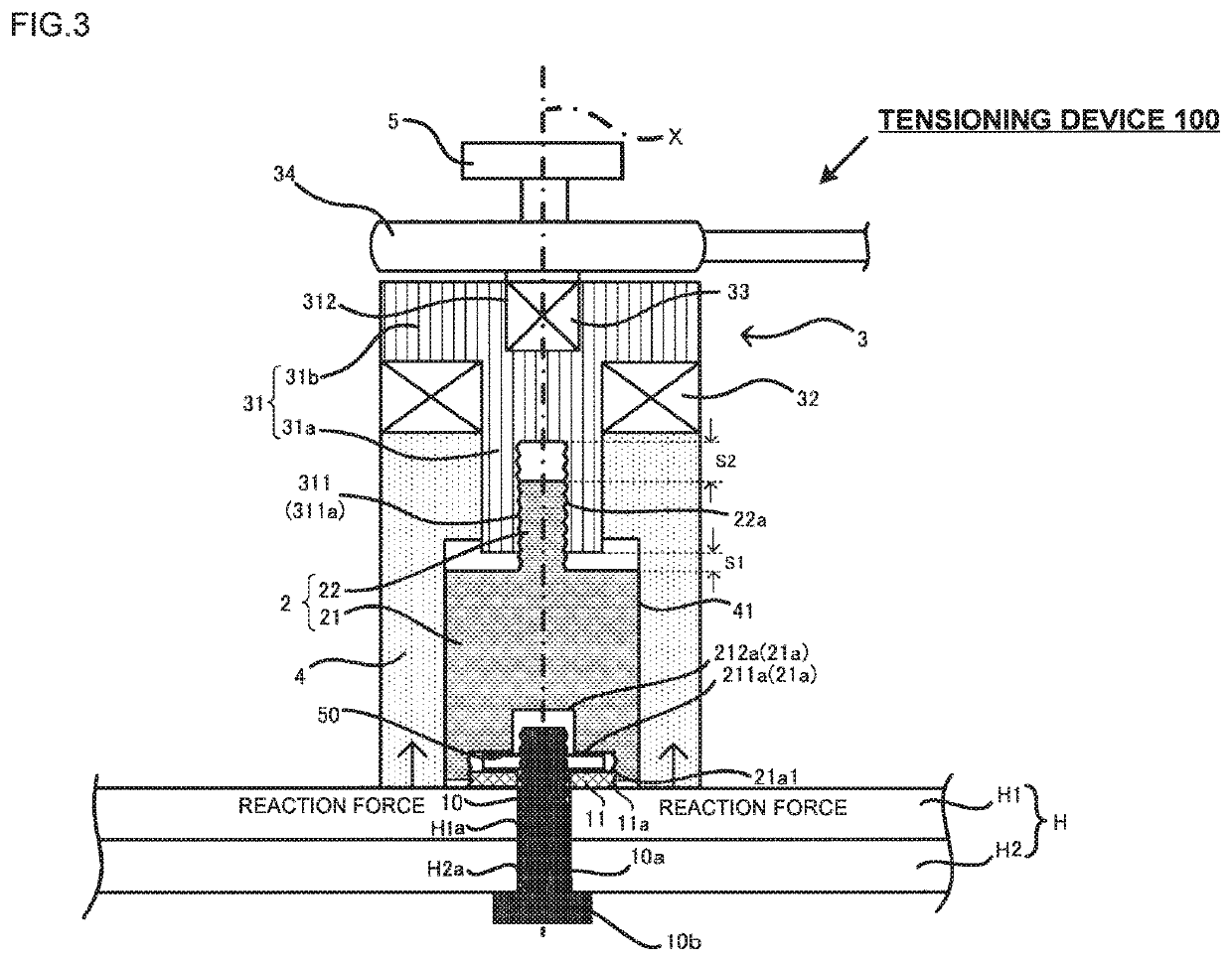 Tensioning device