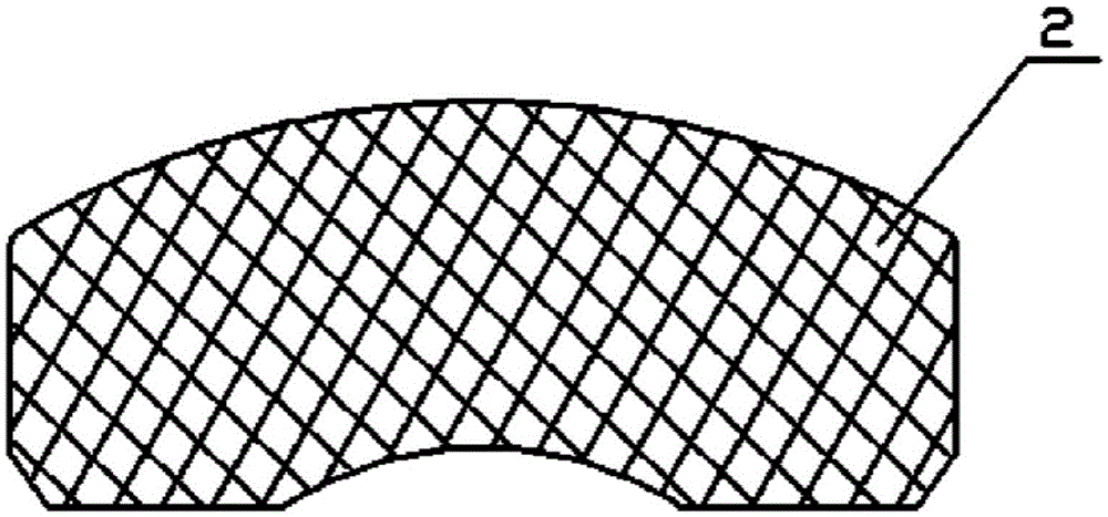 A brake pad for disc brakes