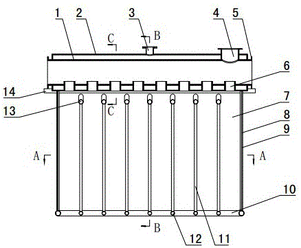 Box type evaporator for waste heat utilization of high-temperature solid materials