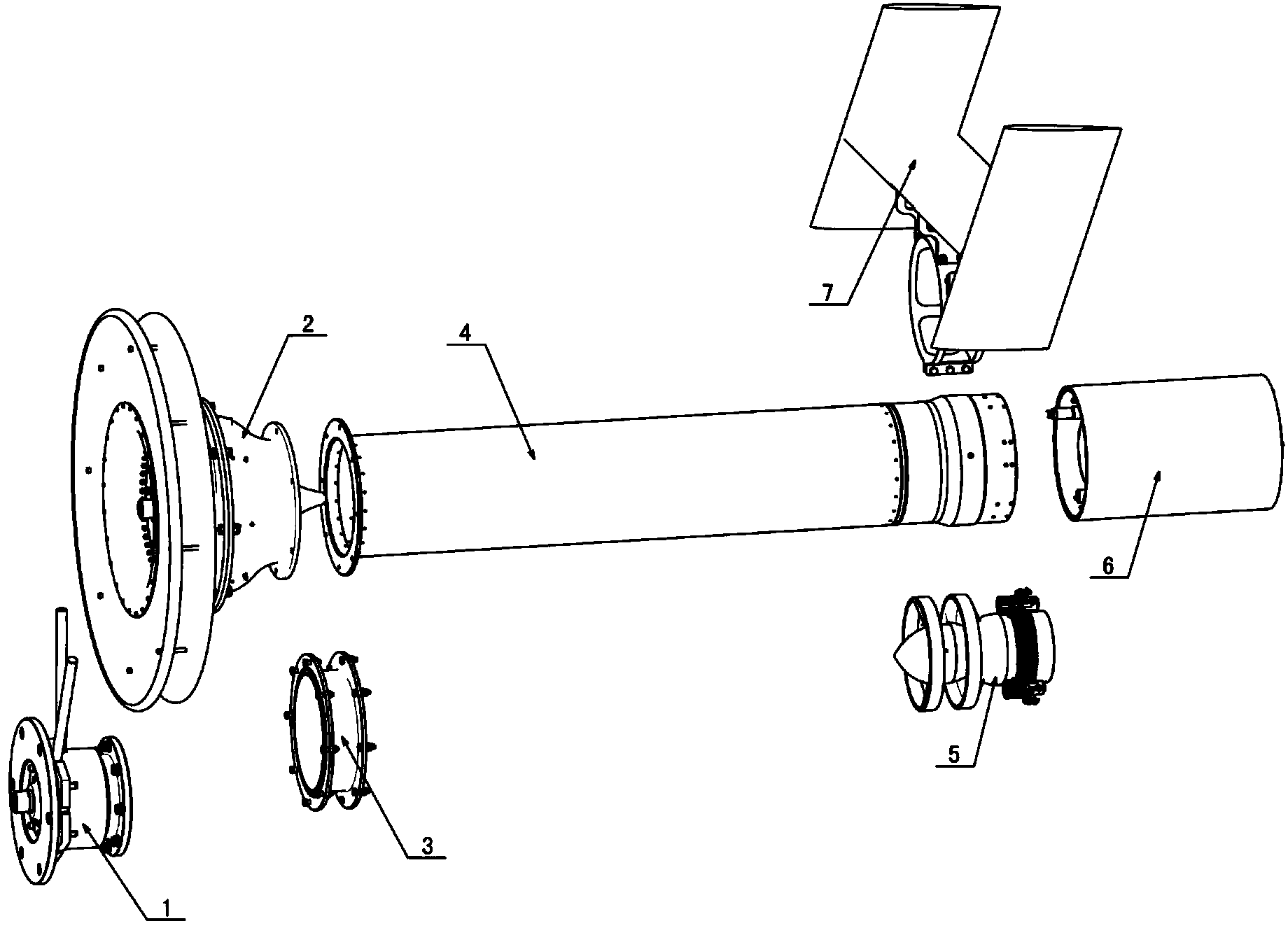 Pneumatic performance comprehensive testing platform of non-tail-rotor reaction torque system of a helicopter