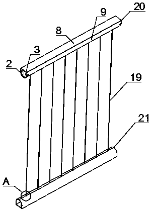Invisible anti-theft and anti-falling net provided with locking structure and construction method