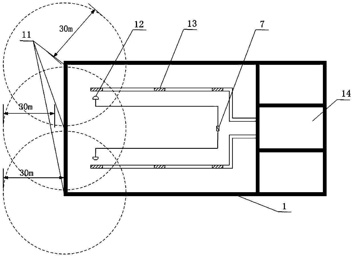 Large-space full-size fire scene simulation experiment control system and method thereof