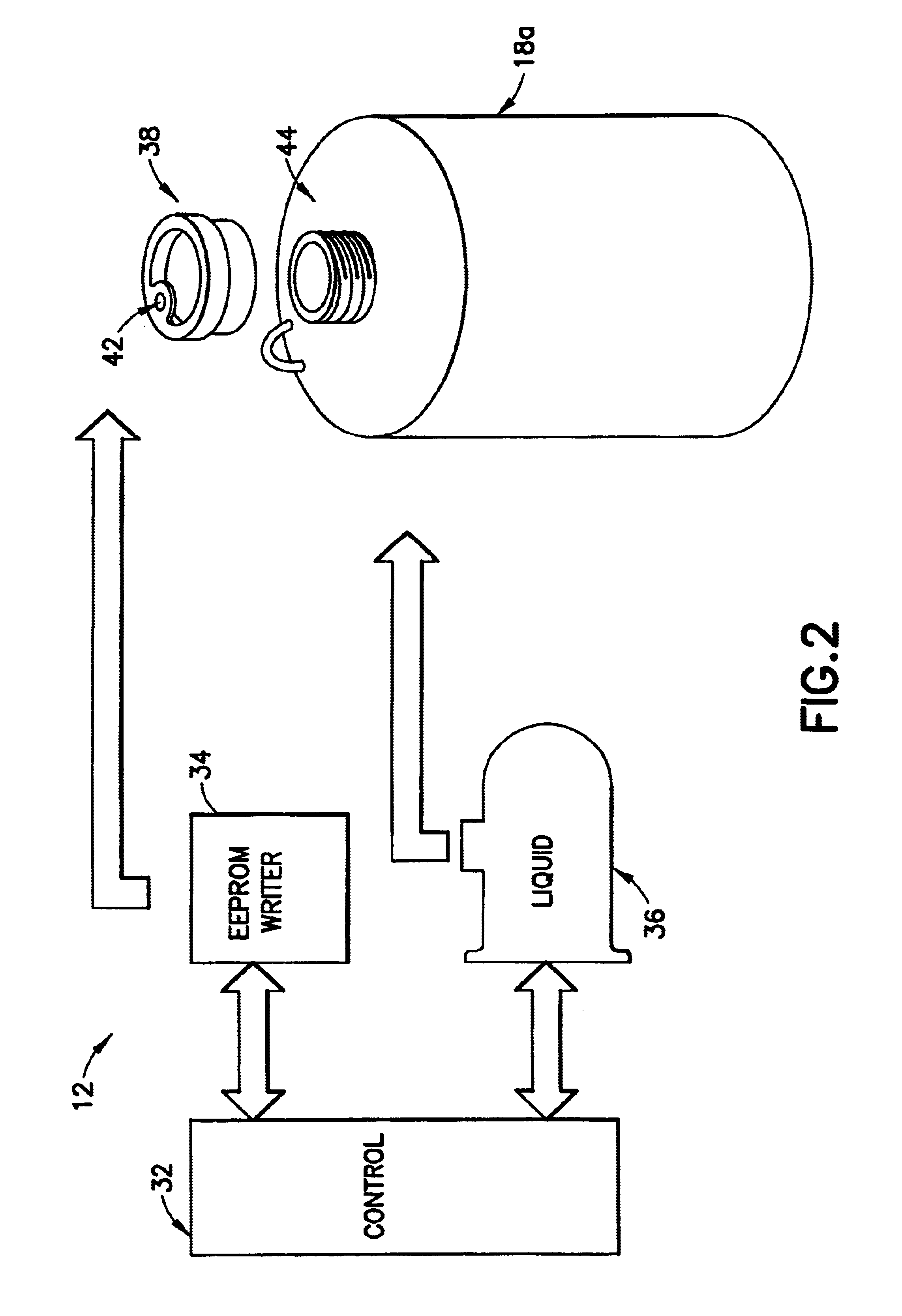 Liquid handling system with electronic information storage