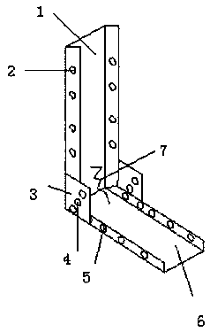 Angle-adjustable steel structure connector
