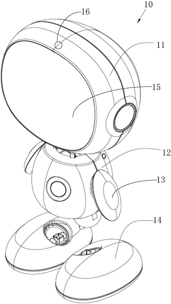 Accompanying and nursing robot