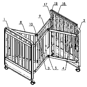 Children bed easy to fold